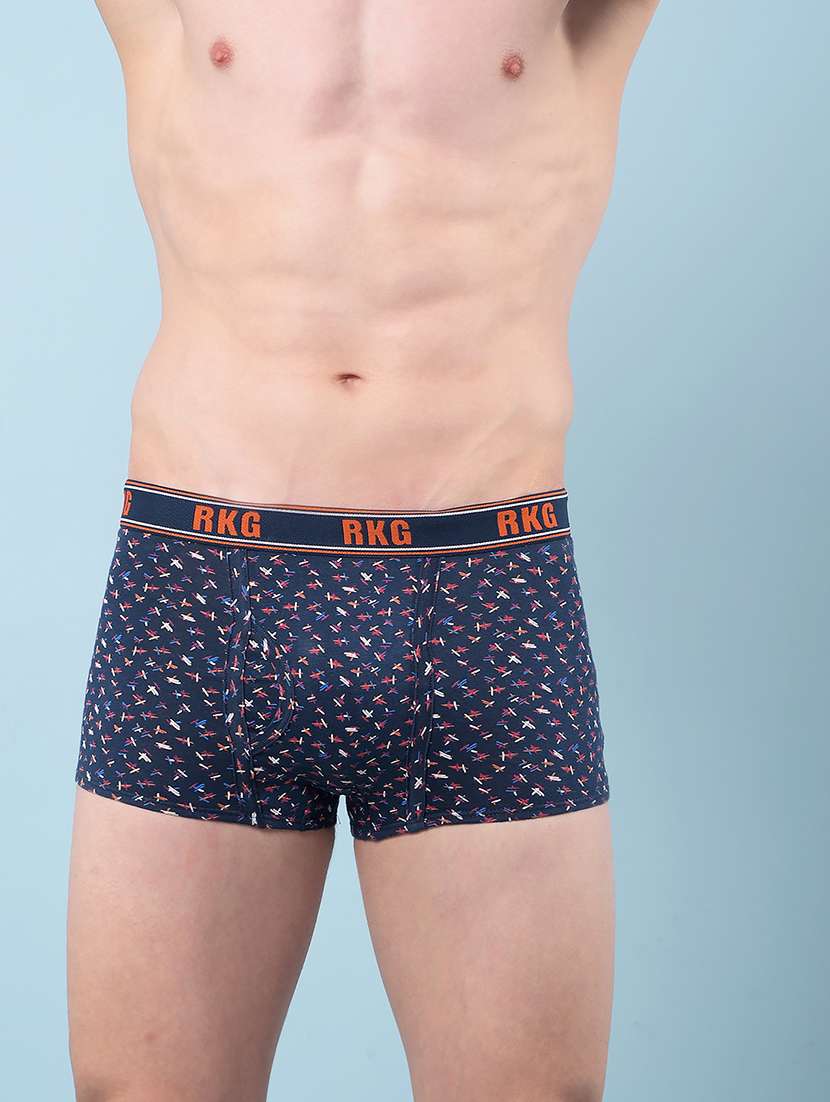 men pack of 3 printed low rise trunk - 22112204 -  Standard Image - 1