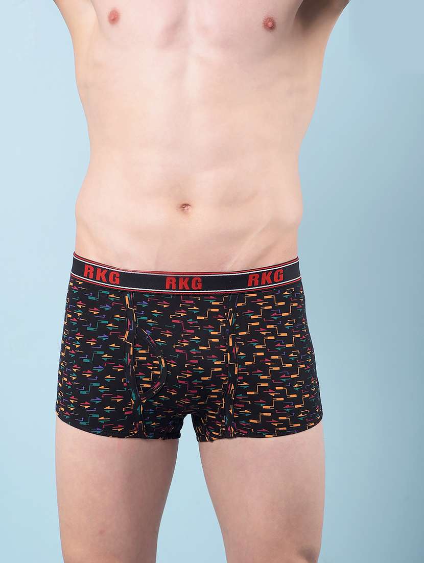 men pack of 3 printed low rise trunk - 22112206 -  Standard Image - 1