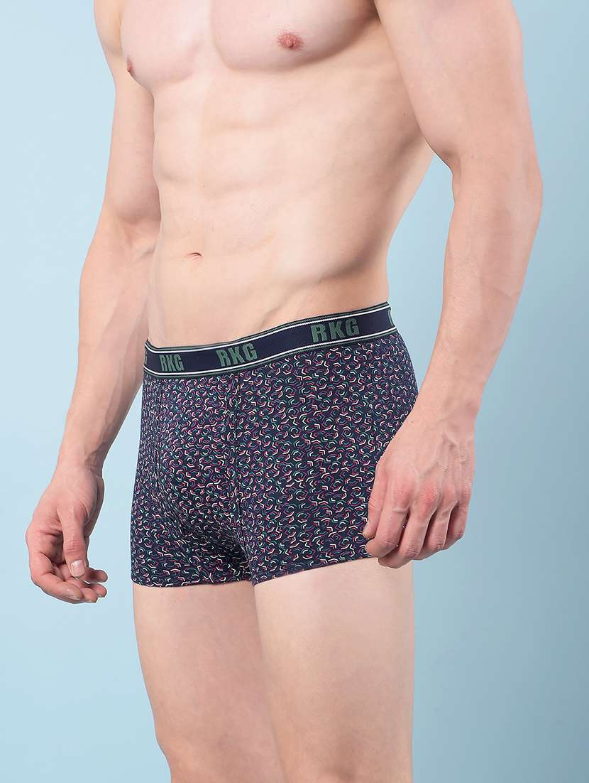 men pack of 7 printed low rise trunk - 22112209 -  Standard Image - 1