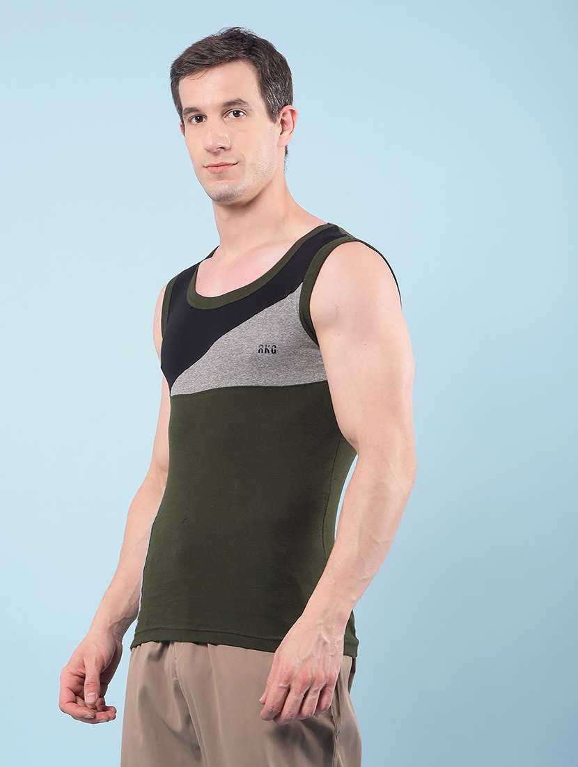 men pack of 10 round neck vest - 22112220 -  Standard Image - 1