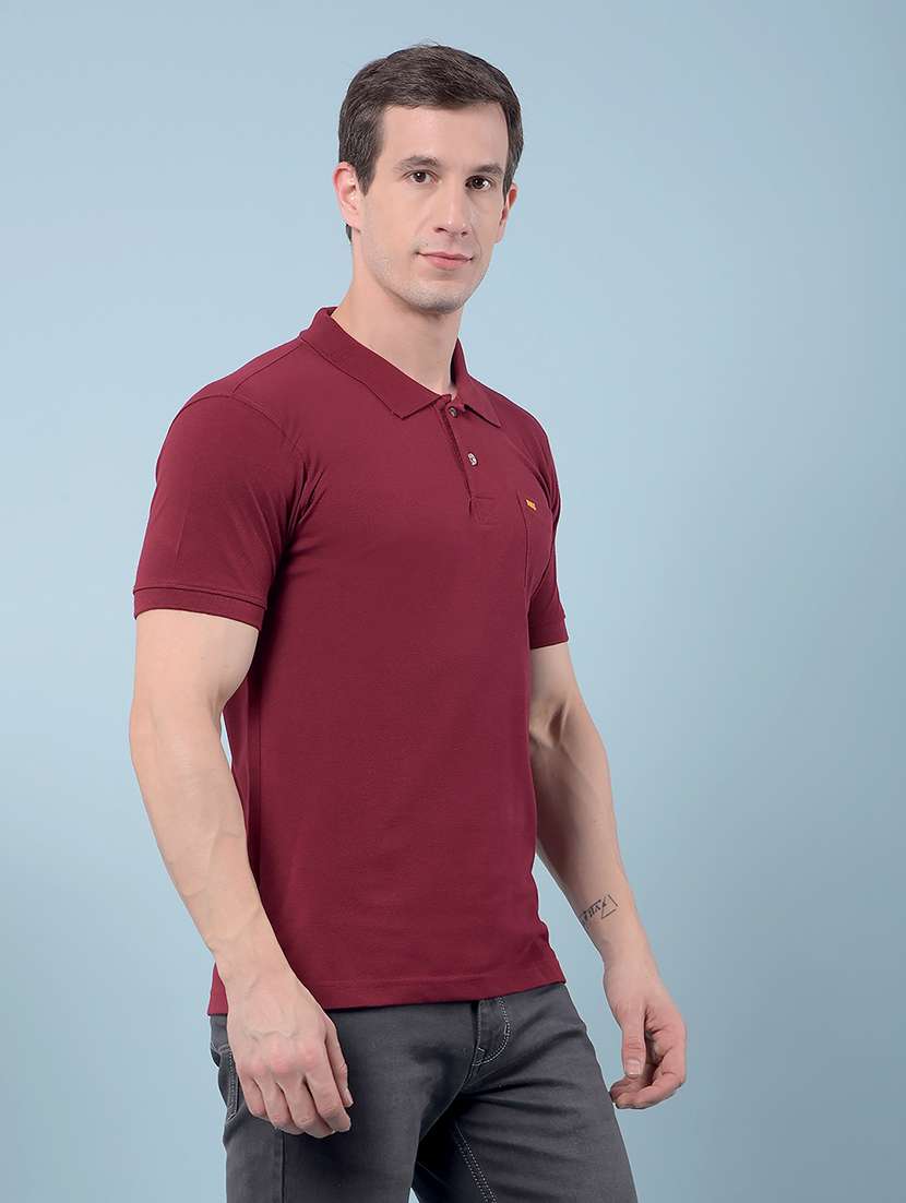 men solid short sleeve regular fit polo t-shirt - 22112279 - Standard Image - 1