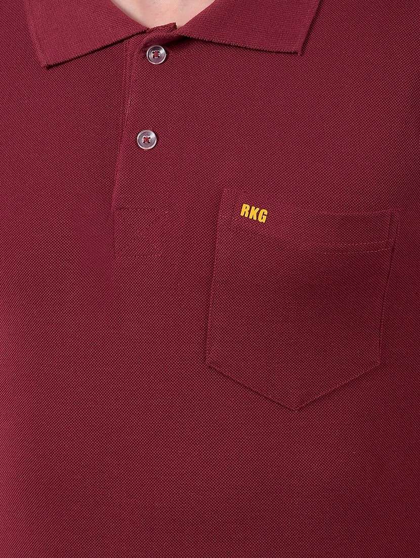 men solid short sleeve regular fit polo t-shirt - 22112279 - Standard Image - 4