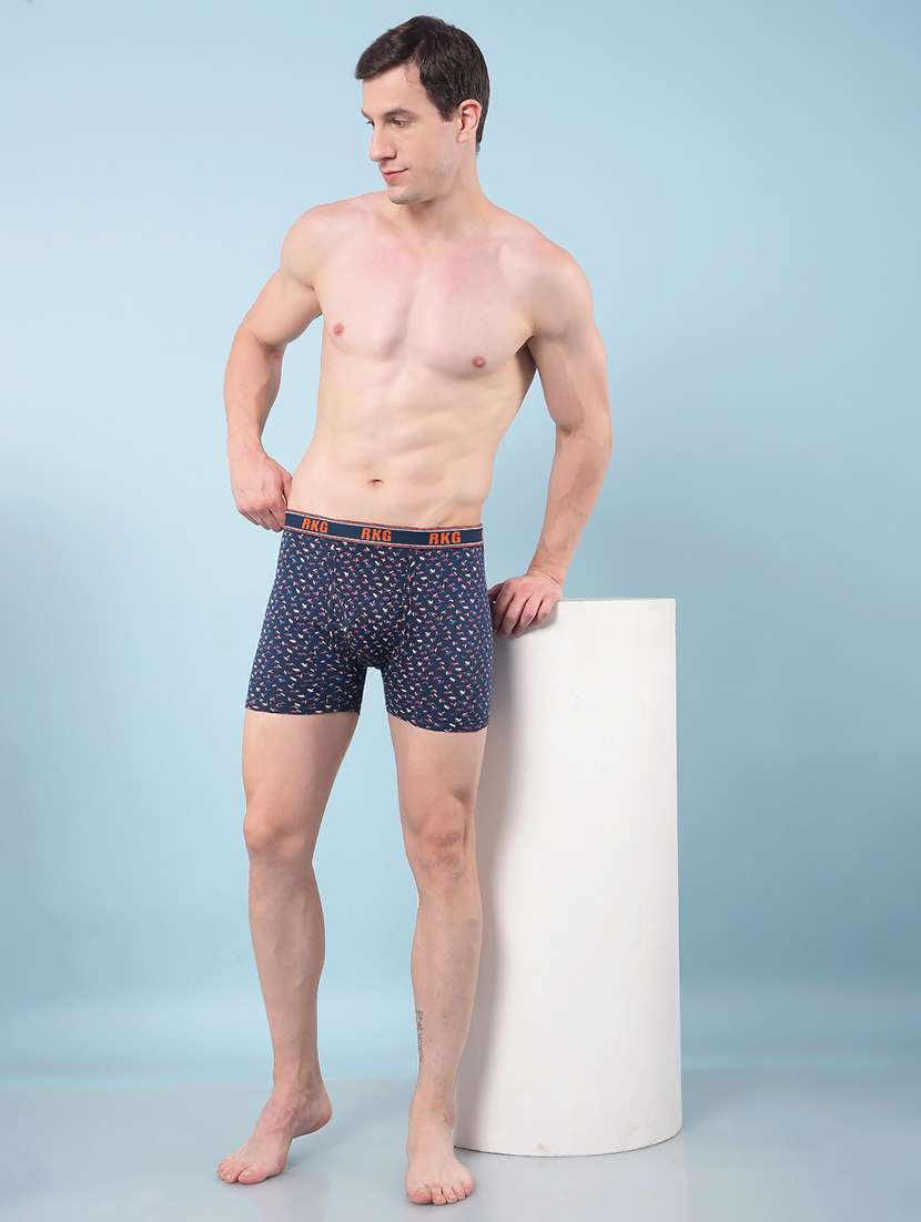 men pack of 3 printed low rise trunk - 22112291 - Standard Image - 4