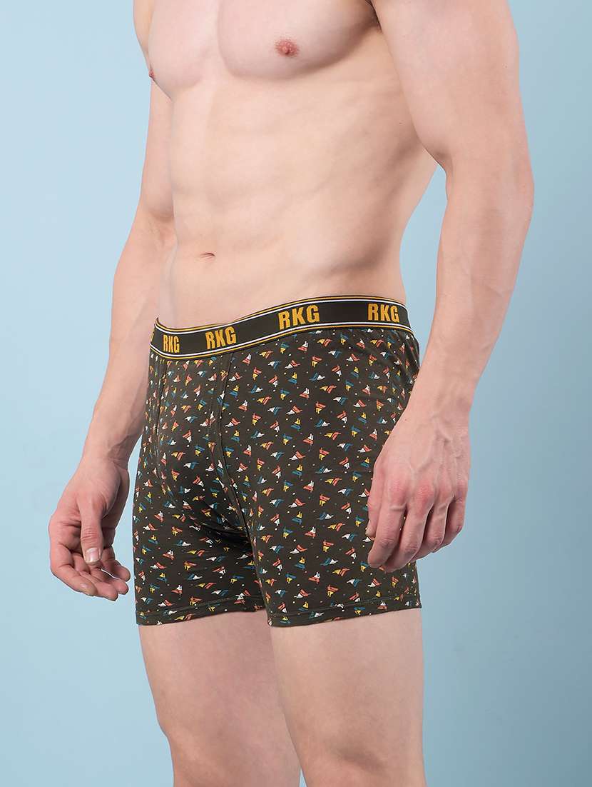men pack of 5 printed low rise trunk - 22112292 -  Standard Image - 1