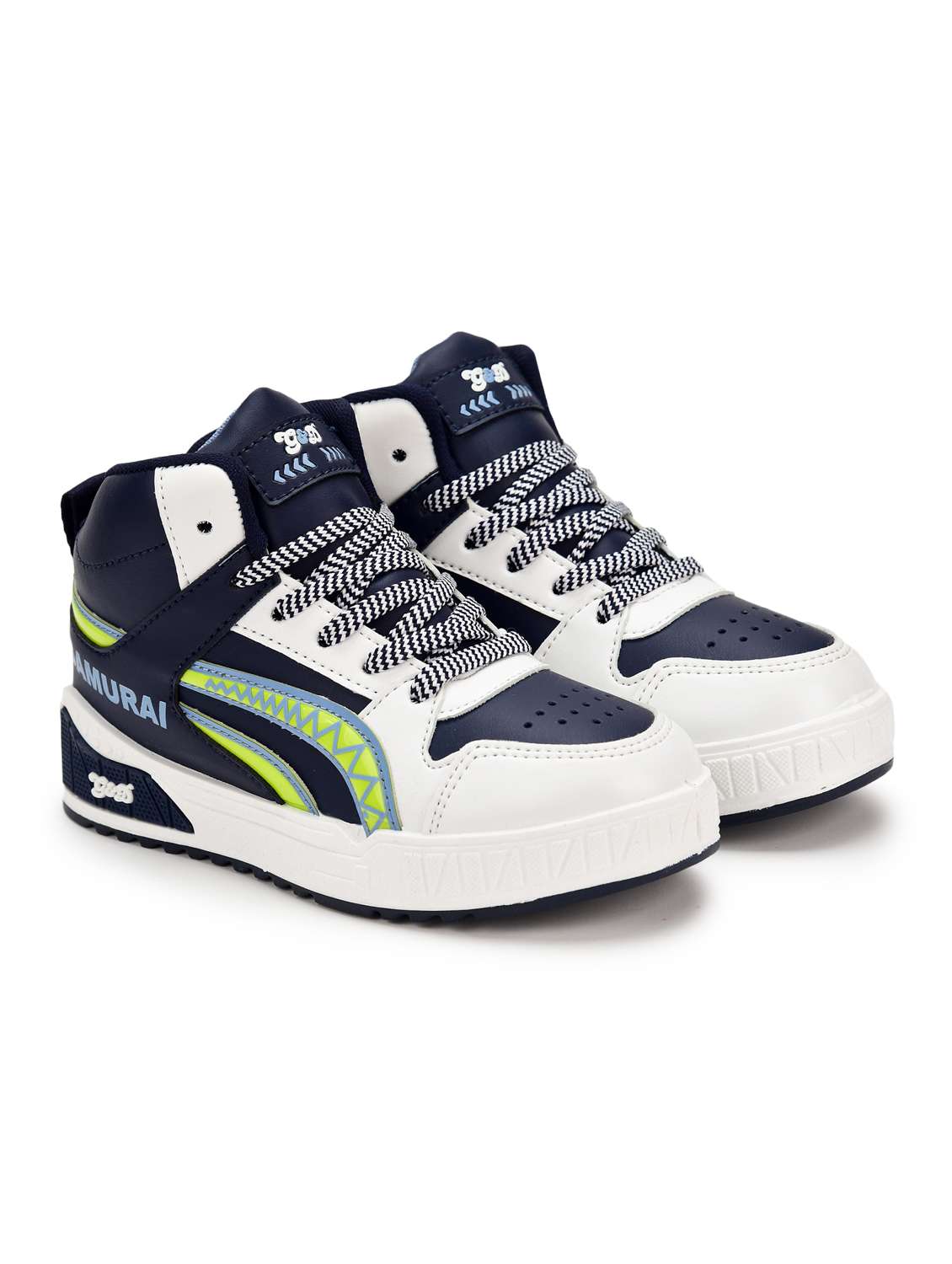 navy blue synthetic sneaker
