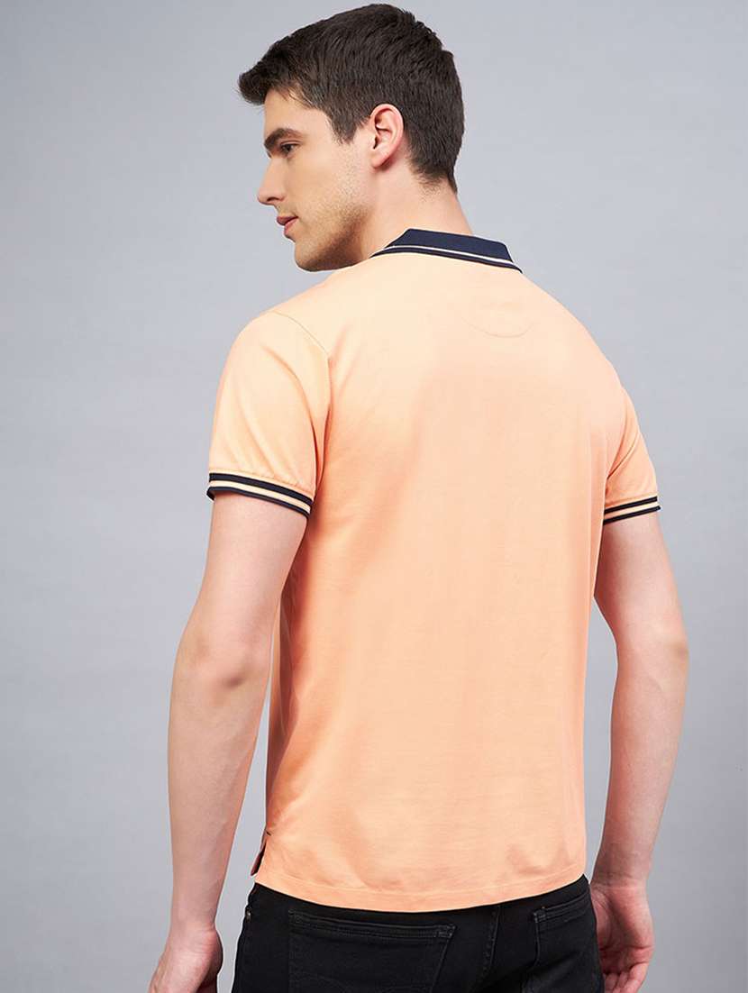 men solid short sleeve regular fit polo t-shirt - 22112476 -  Standard Image - 1