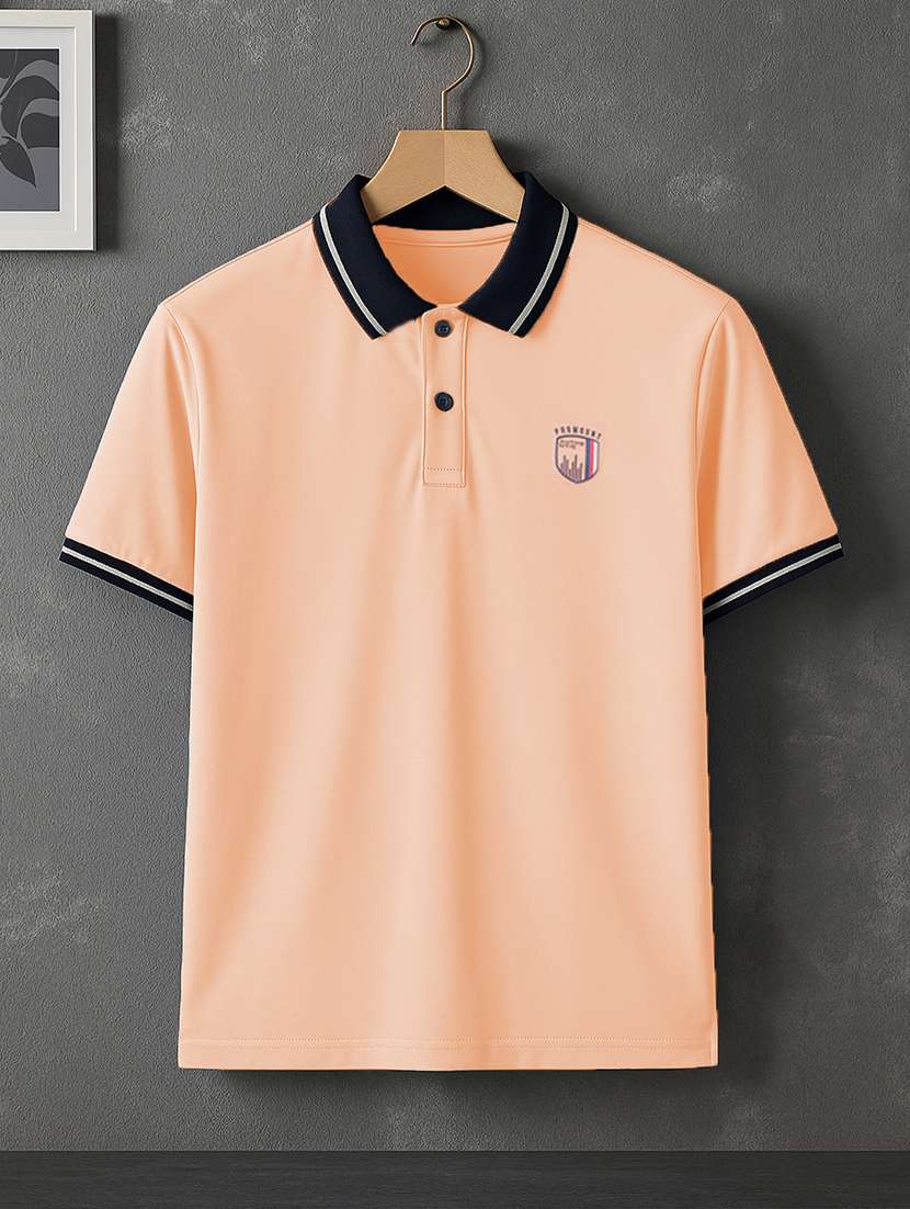 men solid short sleeve regular fit polo t-shirt - 22112476 -  Standard Image - 4