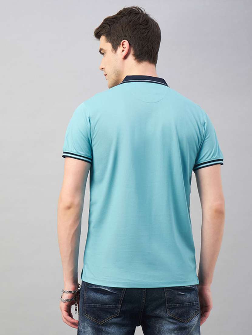men solid short sleeve regular fit polo t-shirt - 22112477 -  Standard Image - 1
