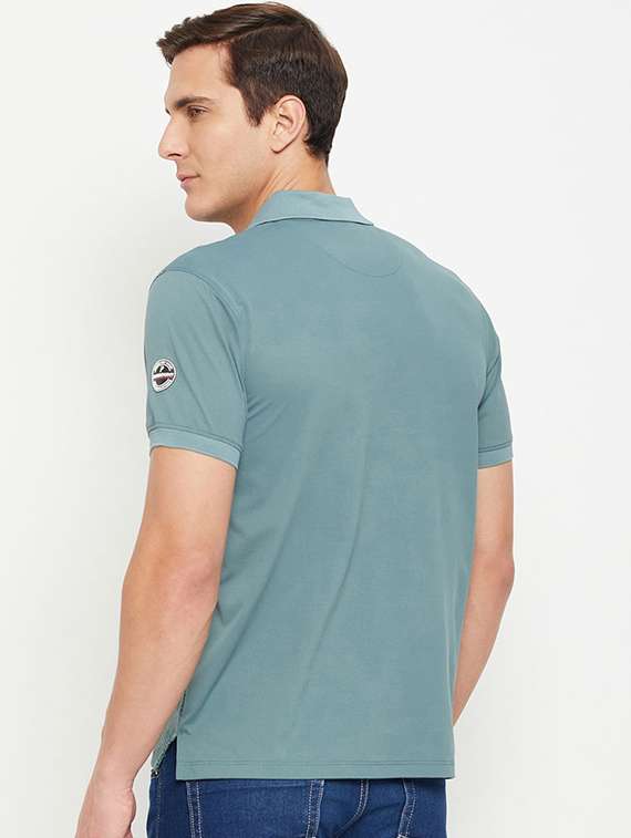 men solid short sleeve regular fit polo t-shirt - 22112480 -  Standard Image - 1