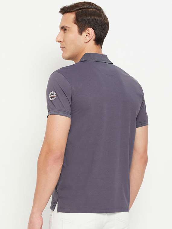 men solid short sleeve regular fit polo t-shirt - 22112481 -  Standard Image - 1