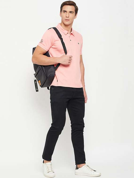 men solid short sleeve regular fit polo t-shirt - 22112483 -  Standard Image - 4