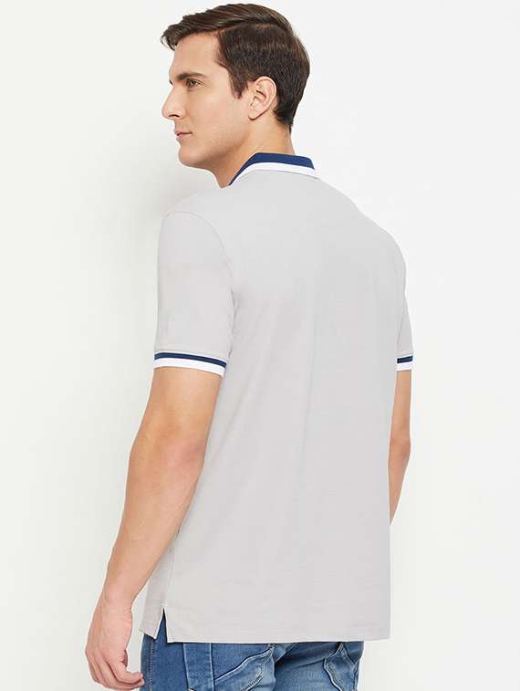 men solid short sleeve regular fit polo t-shirt - 22112487 -  Standard Image - 1