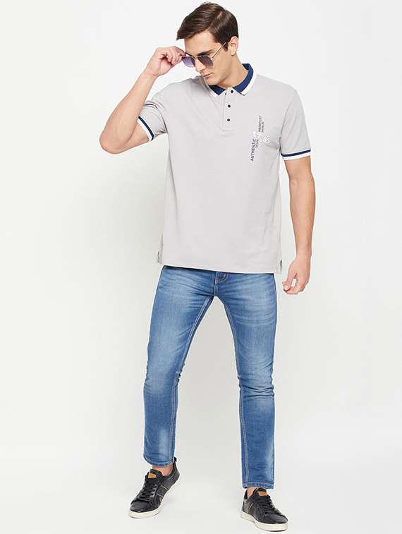 men solid short sleeve regular fit polo t-shirt - 22112487 -  Standard Image - 4