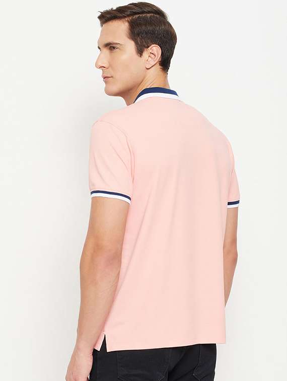 men solid short sleeve regular fit polo t-shirt - 22112488 -  Standard Image - 1