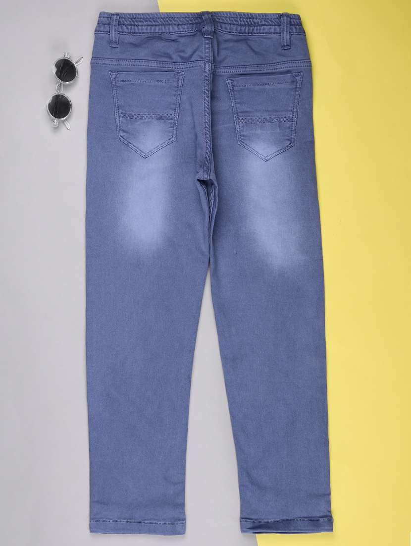 boys solid mid rise slim fit jean - 22129821 -  Standard Image - 1