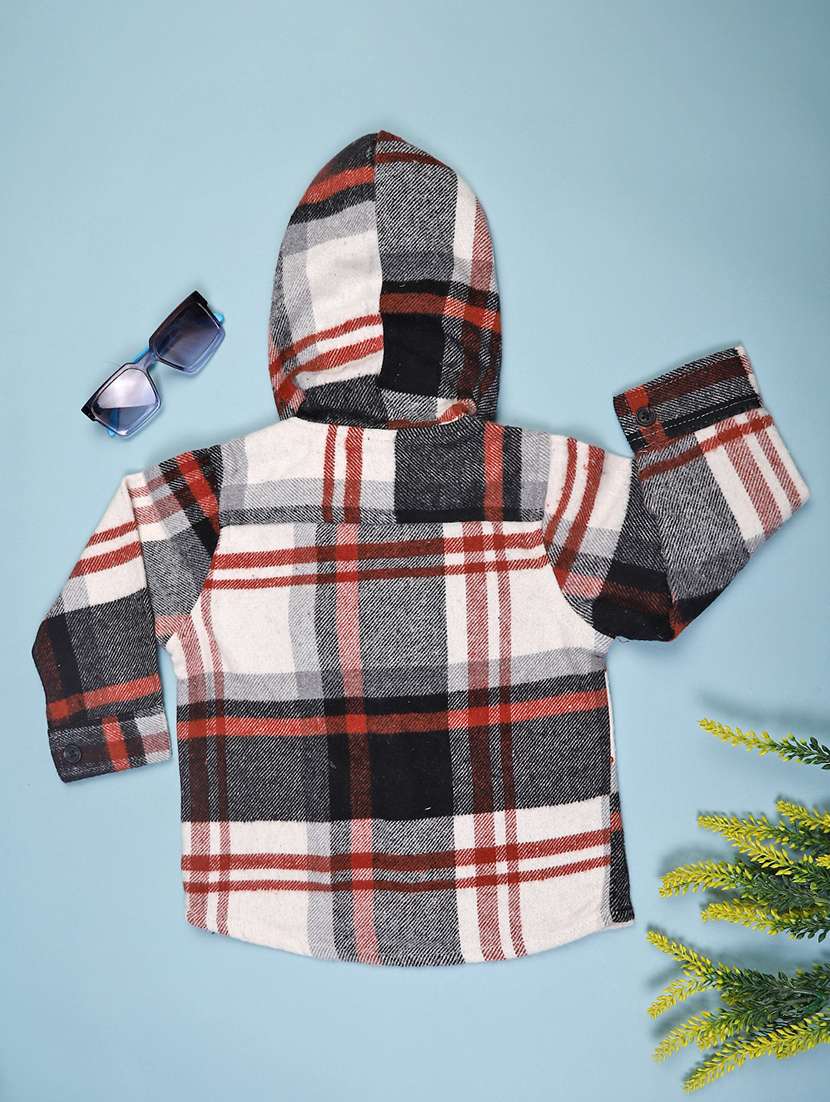 boys checkered long sleeve casual shirt - 22130362 -  Standard Image - 1