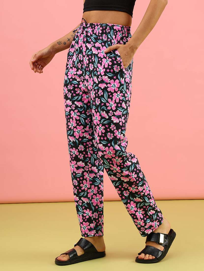 women printed mid rise pajama - 22130794 -  Standard Image - 1