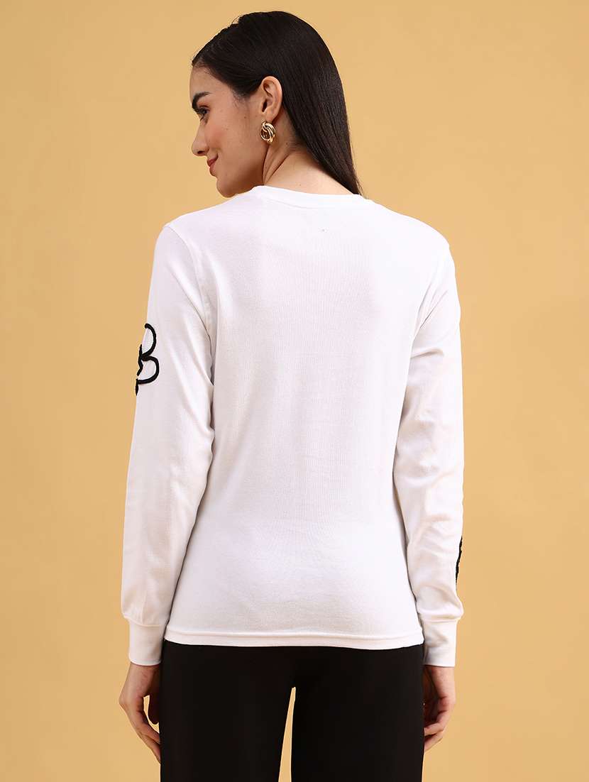 women self designed long sleeve sweatshirt - 22130830 -  Standard Image - 4