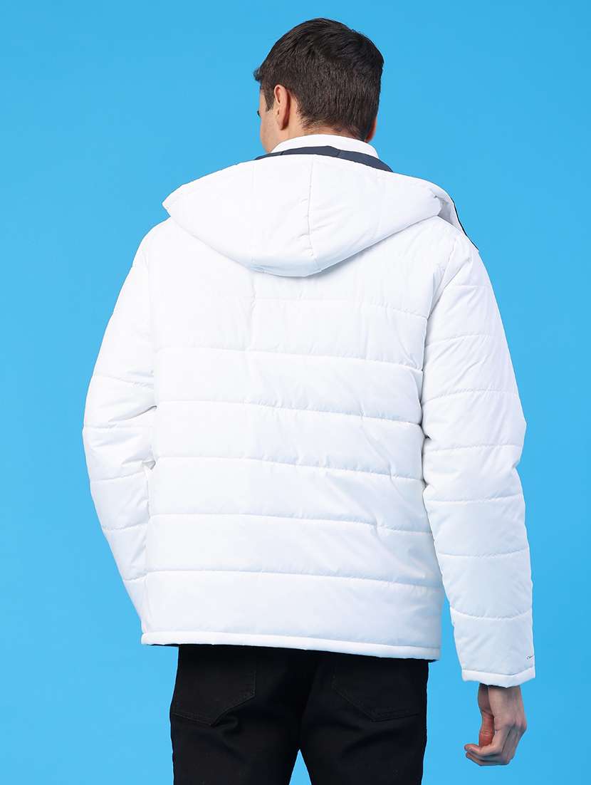 men solid long sleeve puffer jacket - 22131102 -  Standard Image - 4
