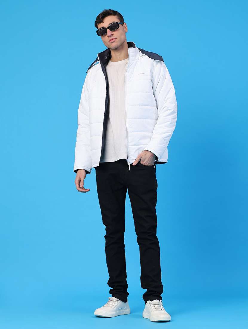 men solid long sleeve puffer jacket - 22131102 -  Standard Image - 6