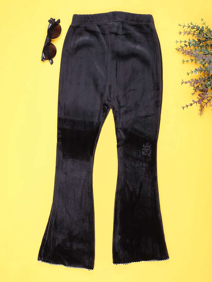 girls solid mid rise pyjama - 22131493 -  Standard Image - 1