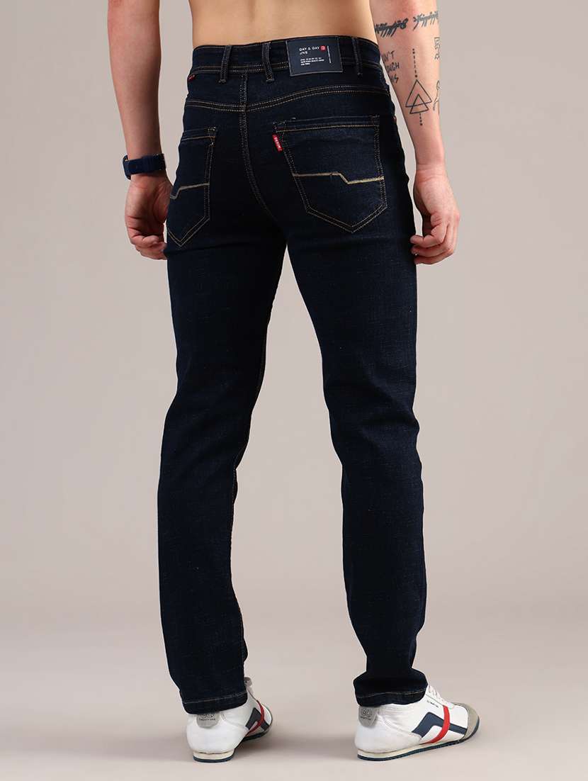 men solid mid rise slim fit jean - 22135880 -  Standard Image - 4