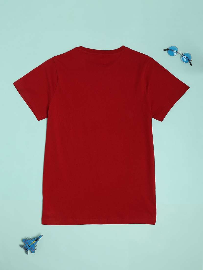Boys Printed Round Neck T-shirt - 22137043 -  Standard Image - 1