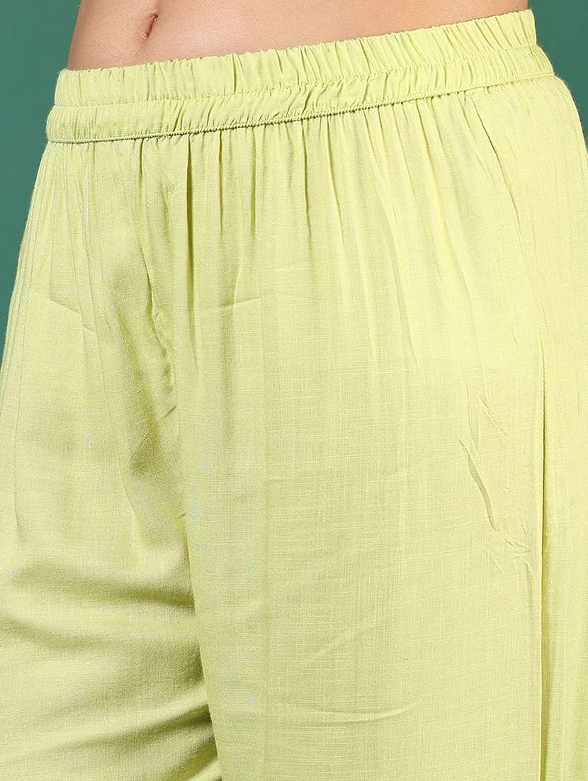 women embroidered three quarter sleeve kurta pant set - 22137045 -  Standard Image - 4