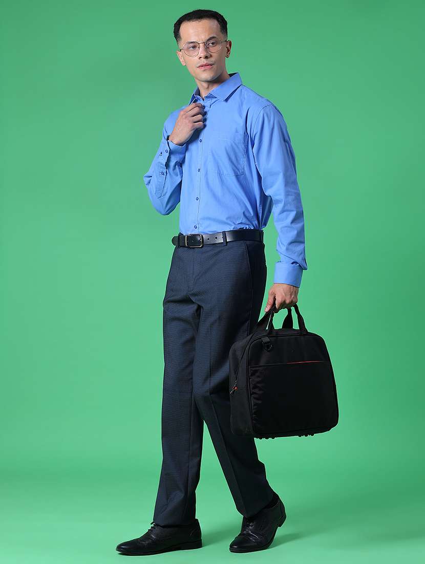 men solid collared long sleeve shirt - 22137236 -  Standard Image - 4