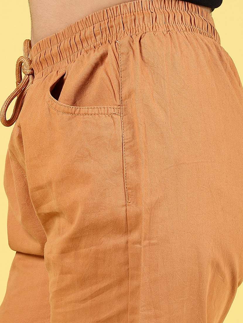 girls plain mid rise regular fit jogger - 22137256 -  Standard Image - 4