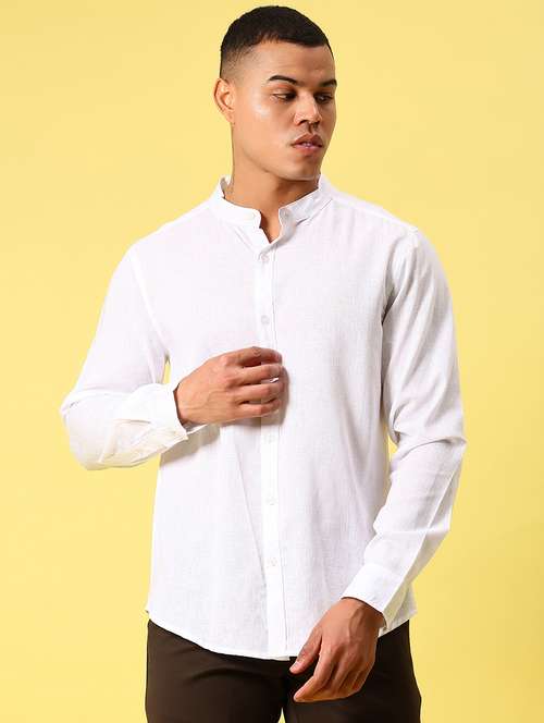 men solid long sleeve regualr fit casual shirt - 22137971 -  Standard Image - 0