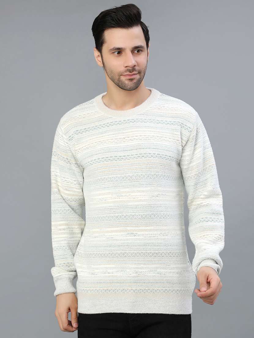 men self design long sleeve regular fit pullover  - 22139098 -  Standard Image - 1