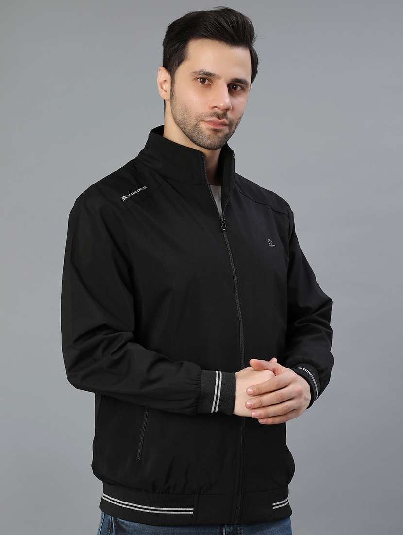 men solid long sleeve regualr fit casual jacket - 22139123 -  Standard Image - 1