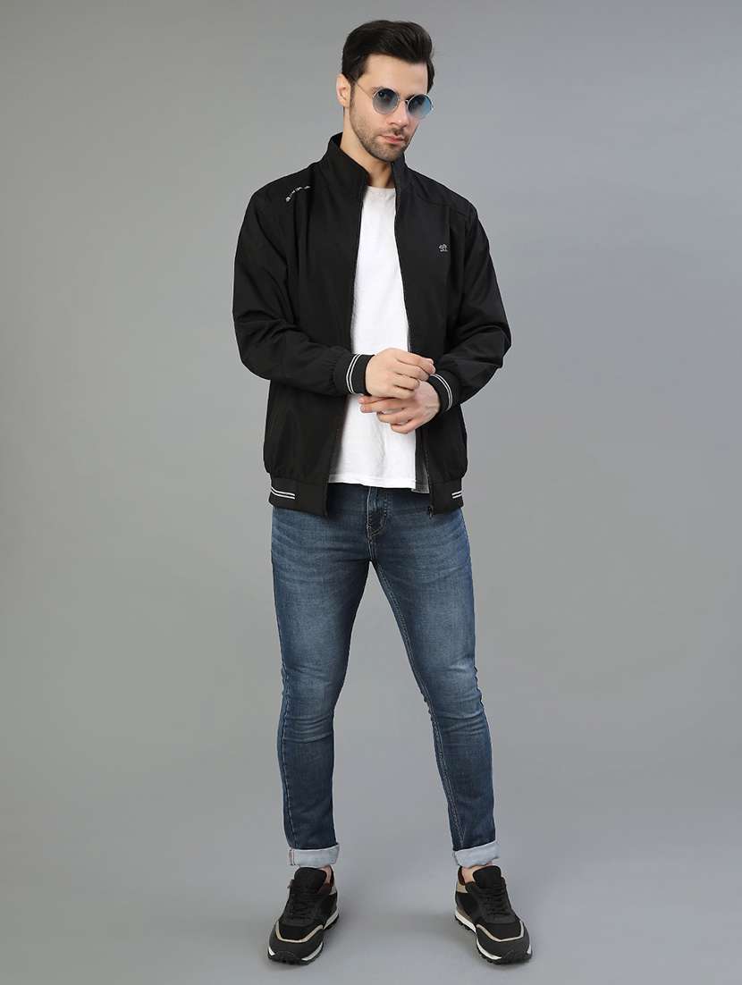 men solid long sleeve regualr fit casual jacket - 22139123 -  Standard Image - 4