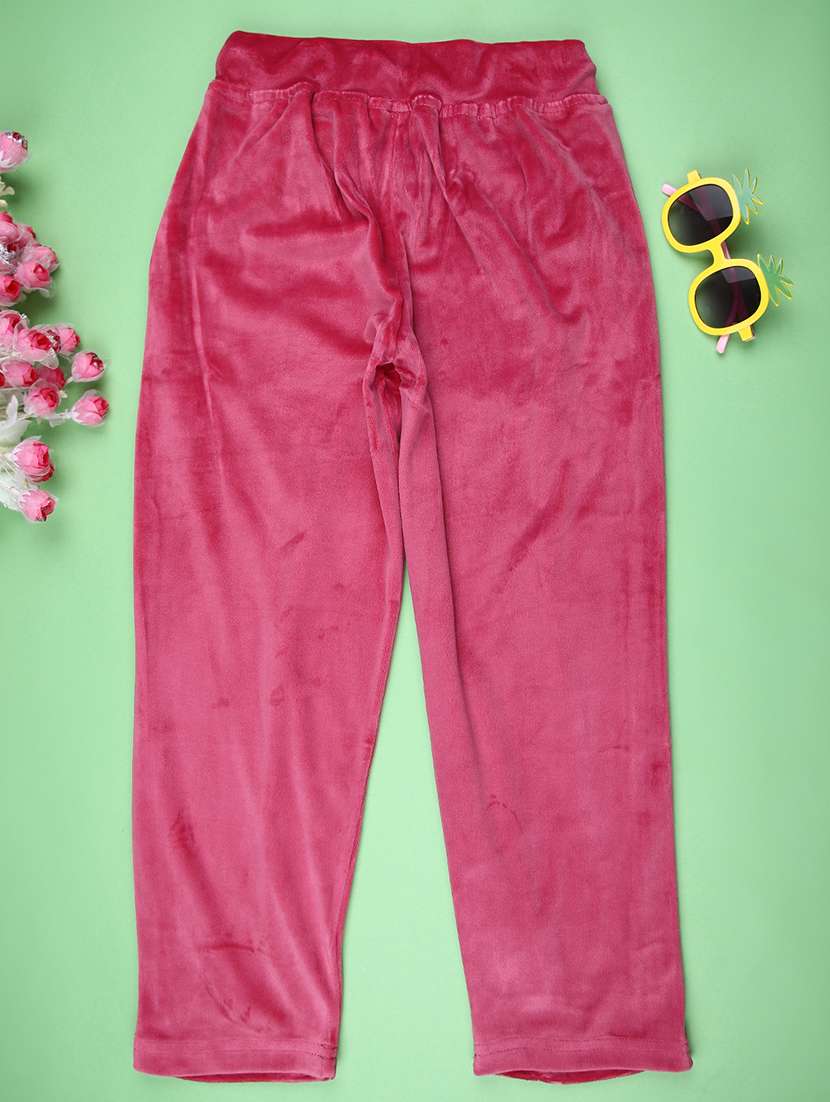 girls solid mid rise nightwear pyjama - 22139127 -  Standard Image - 1