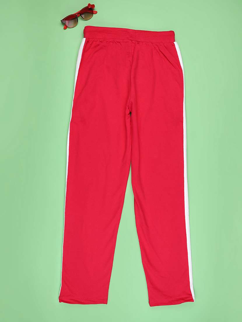 girls tapered mid rise track pant - 22139634 -  Standard Image - 1