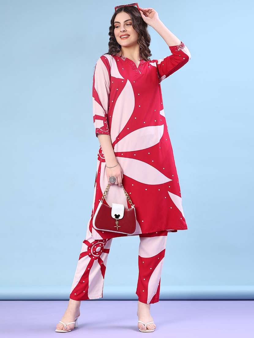 women pink co-ord set