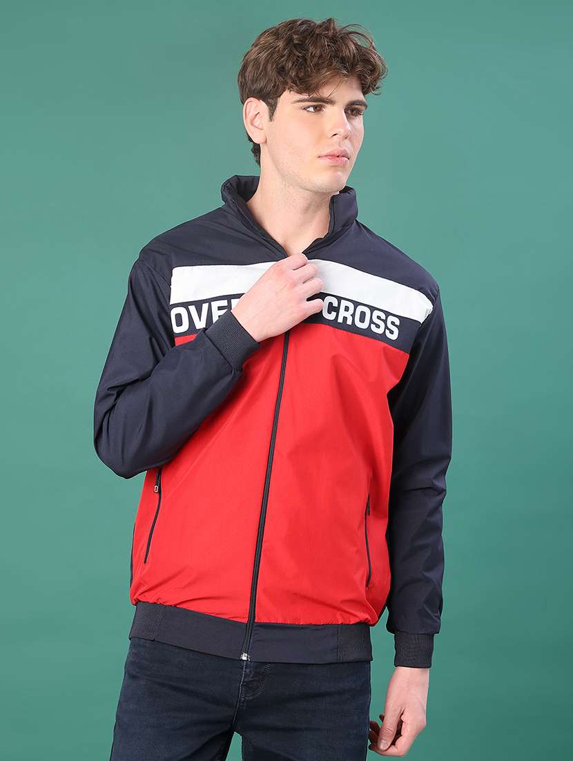 men color block long sleeve regualr fit casual jacket - 22139737 -  Standard Image - 1