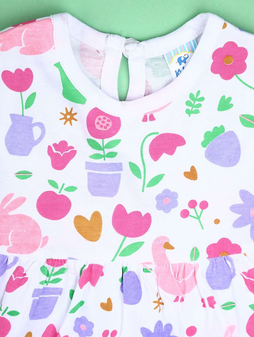 kids pack of 3 printed frock - 22139738 -  Standard Image - 4