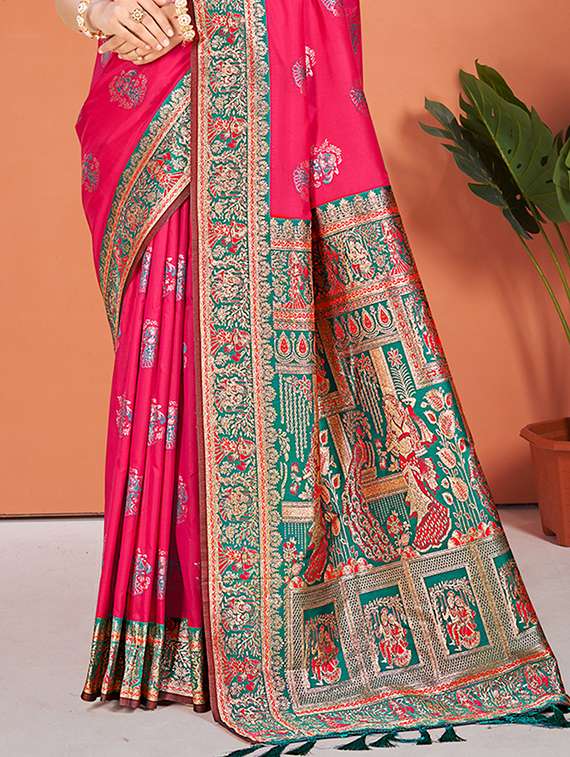 women self design banarasi saree with blouse - 22140223 -  Standard Image - 1