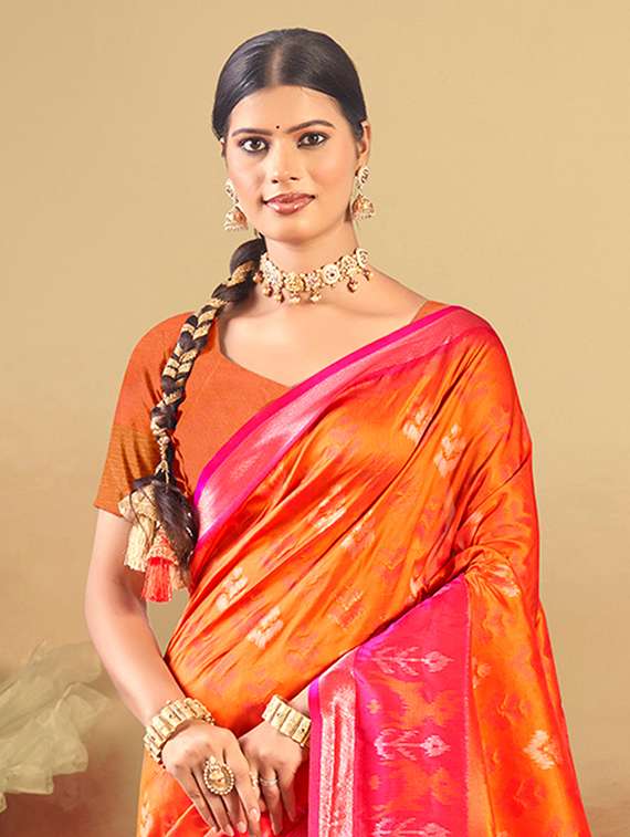 women self design banarasi saree with blouse - 22140224 -  Standard Image - 1
