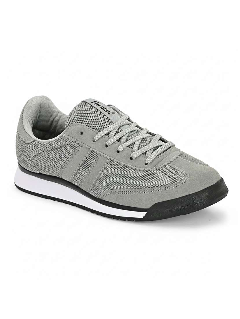 men grey lace up sport shoe - 22140233 -  Standard Image - 1