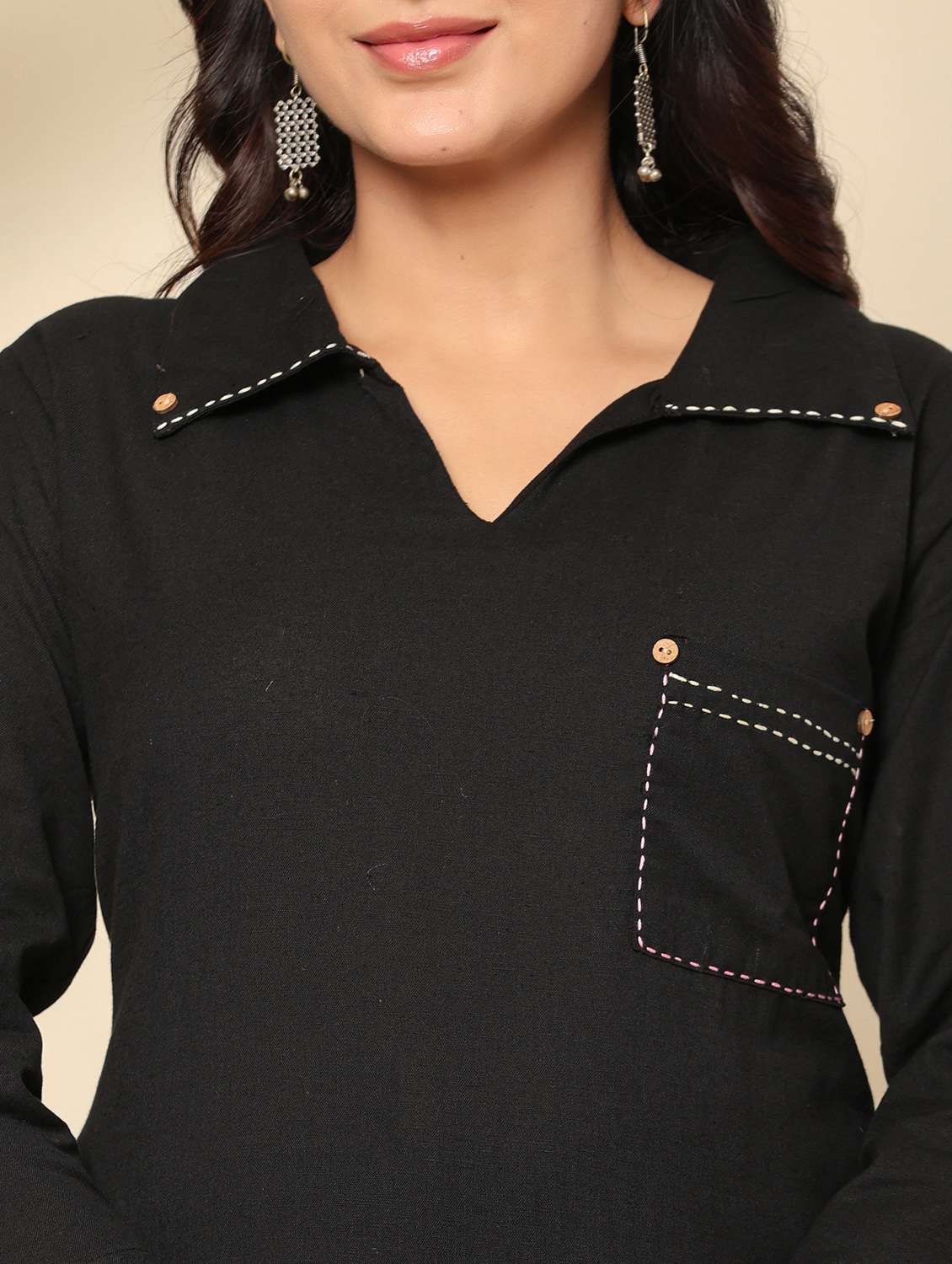 women printed three quarter sleeve kurta pant set - 22140251 - Standard Image - 4