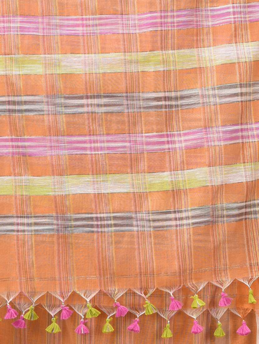 women self design handloom saree with blouse - 22140276 -  Standard Image - 6