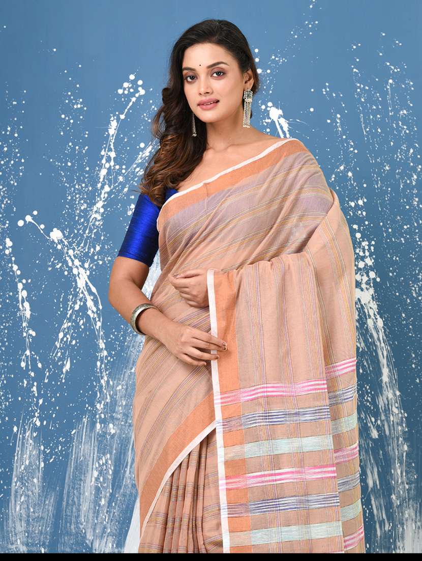 women self design handloom saree with blouse - 22140279 -  Standard Image - 4