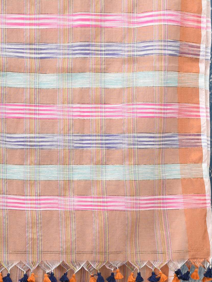 women self design handloom saree with blouse - 22140279 -  Standard Image - 6