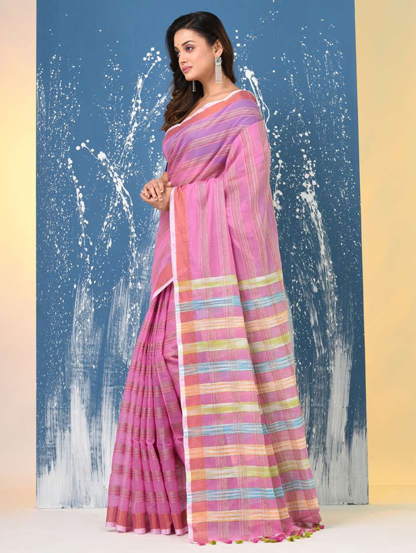 women self design handloom saree with blouse - 22140280 -  Standard Image - 1