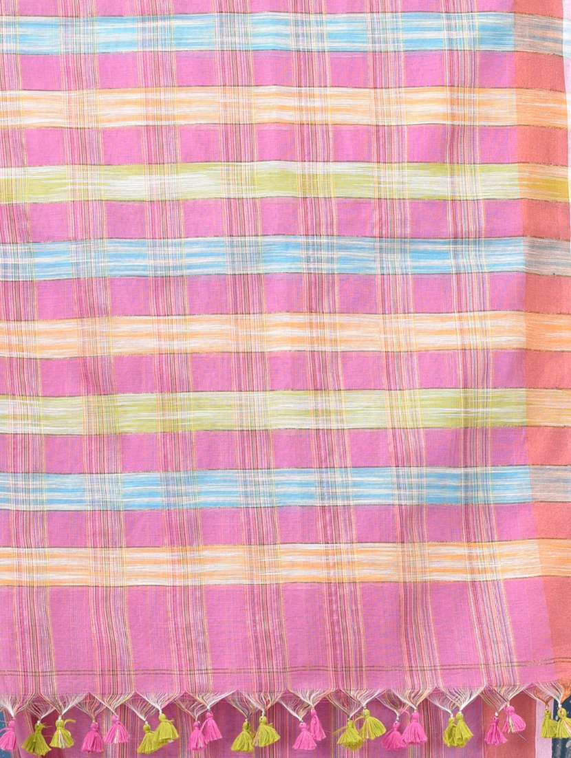 women self design handloom saree with blouse - 22140280 -  Standard Image - 6