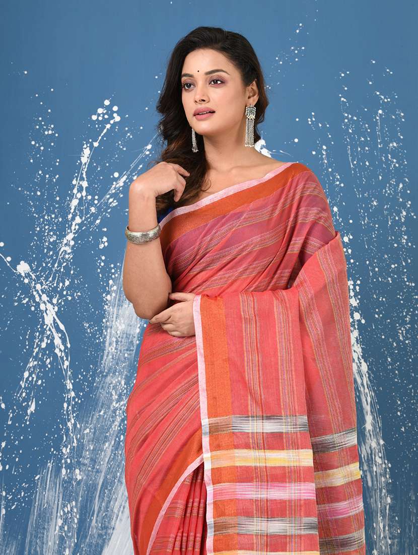women self design handloom saree with blouse - 22140281 -  Standard Image - 4