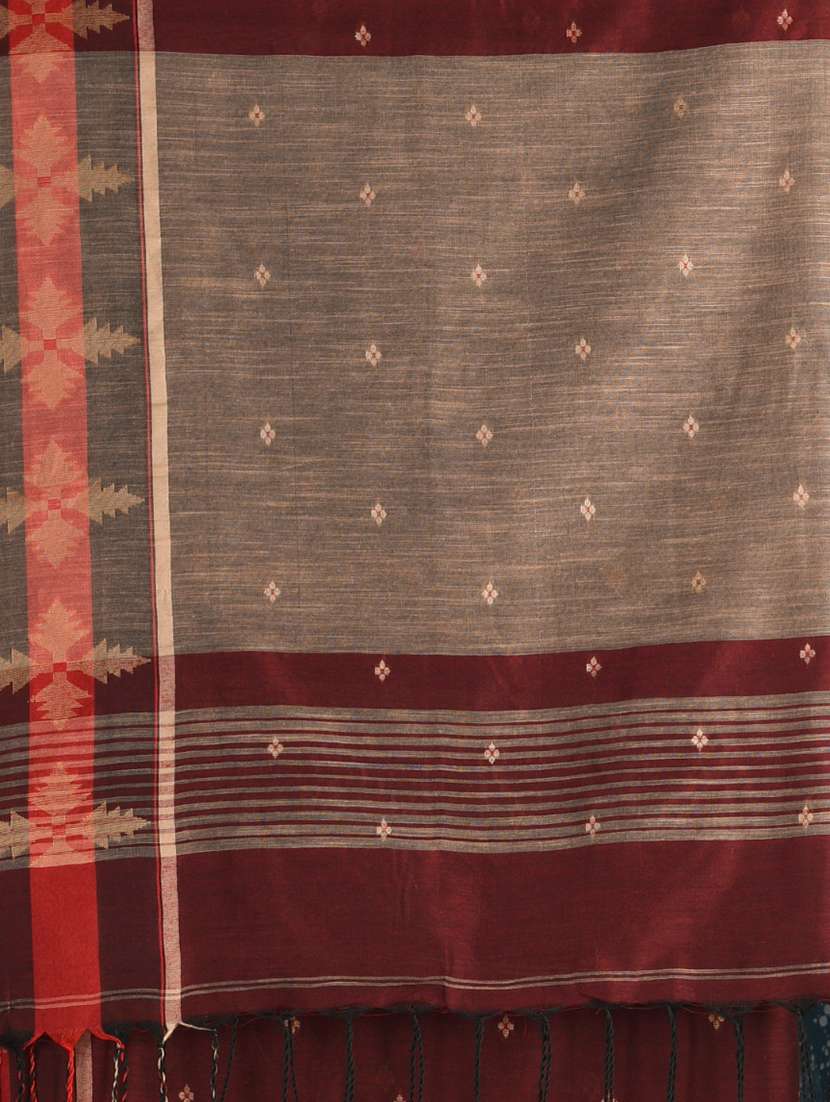 women self design handloom saree with blouse - 22140283 -  Standard Image - 6